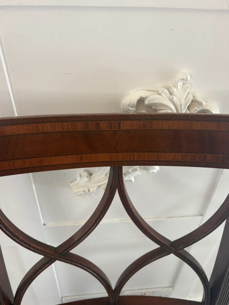 Set of 8 Antique Quality Mahogany Dining Chairs